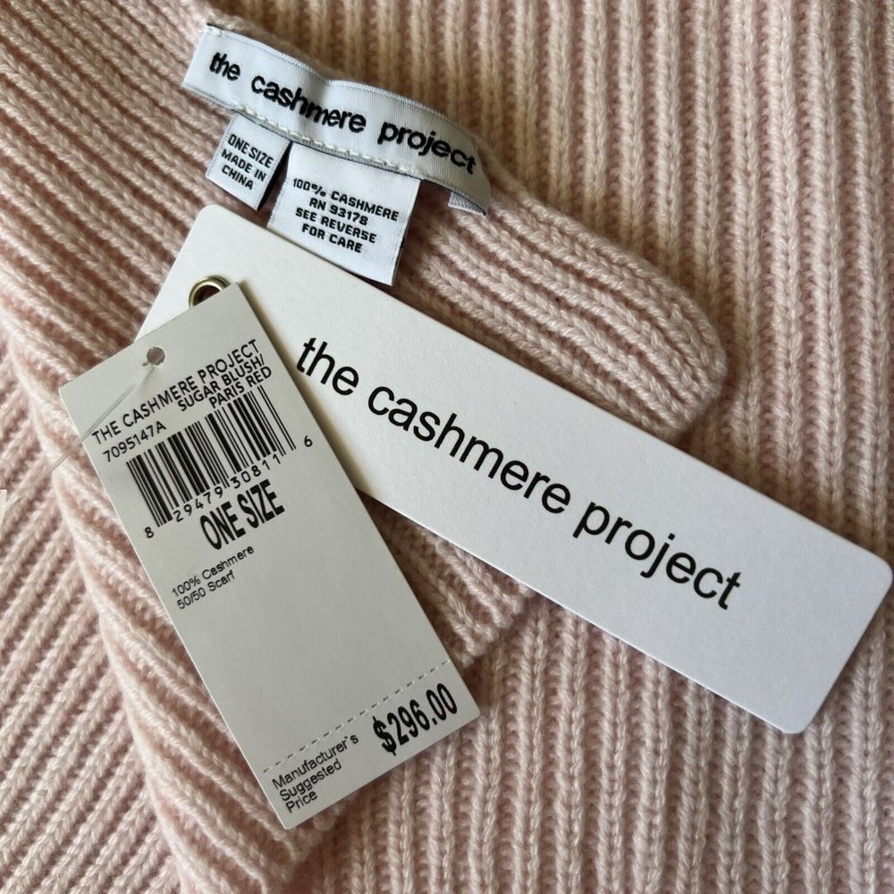 The Cashmere Project Scarf Sugar Blush Paris Red 100%Cashme💖Great gift💖 - Picture 4 of 7